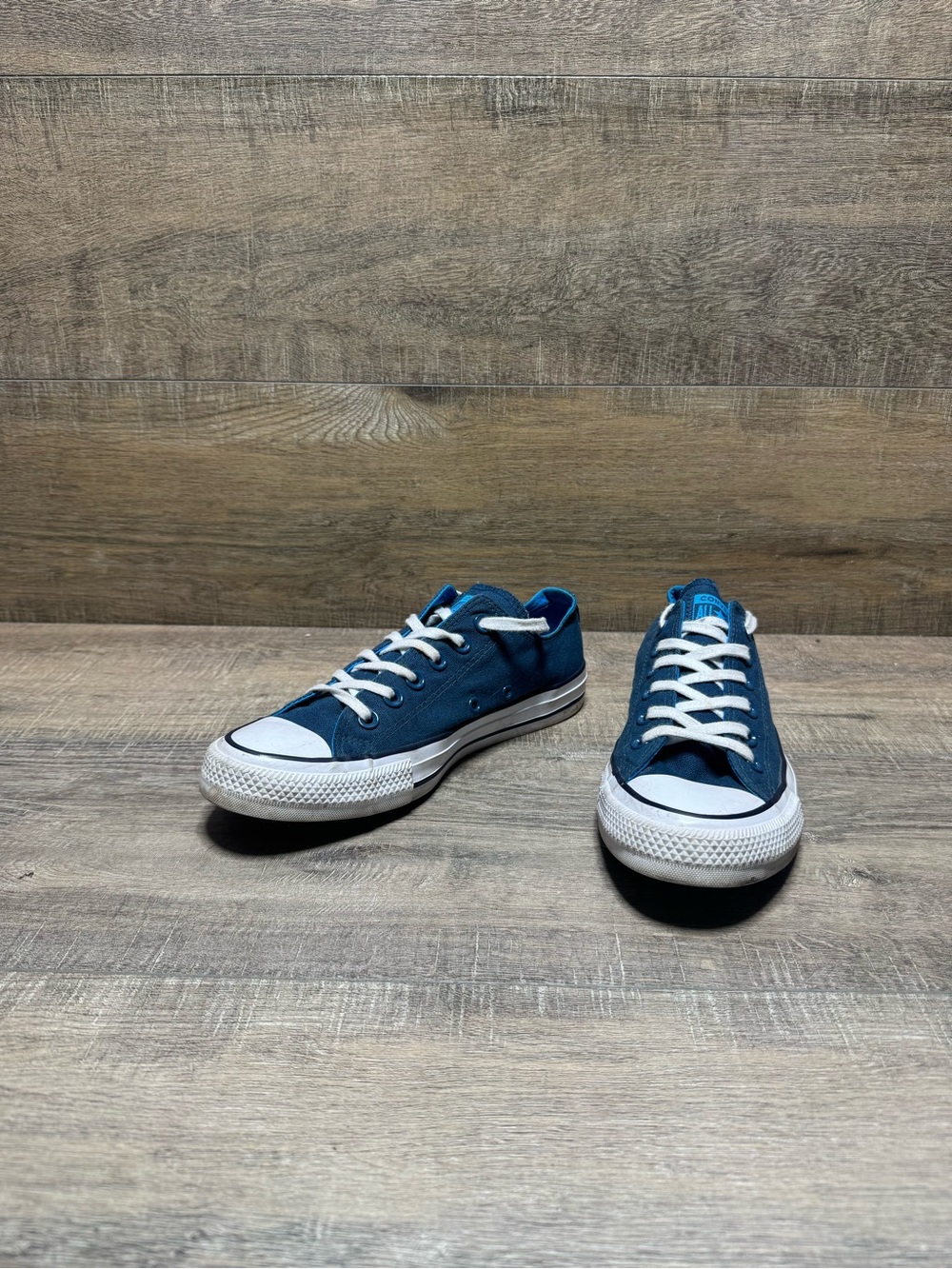 Converse Low-Top Sneakers in Navy Blue with White Accents